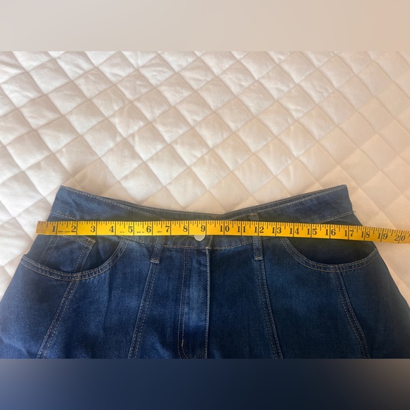 Polagram Dark Blue A-Line Skirt Denim XL nwt - Picture 9 of 10